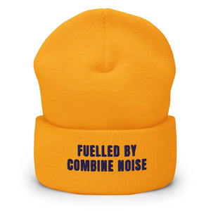 Furrow & Fields Gold Fuelled by Combine Noise | Cuffed Beanie Quality Farmers Merch