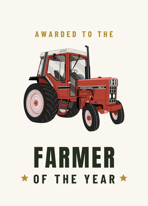 Furrow & Fields Greeting Card Farmer of the Year Case 685 XL | Greeting Card Quality Farmers Merch