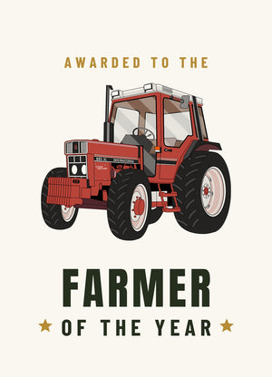 Furrow & Fields Greeting Card Farmer of the Year Case 885 XL | Greeting Card Quality Farmers Merch