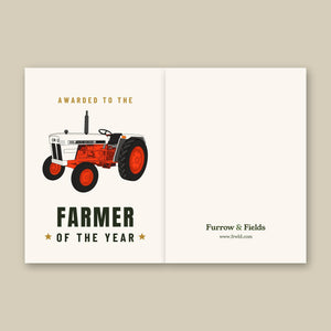 Furrow & Fields Greeting Card Farmer of the Year Case David Brown 996 | Greeting Card Quality Farmers Merch