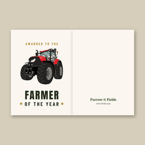 Furrow & Fields Greeting Card Farmer of the Year Case IH Optum 300 CVX | Greeting Card Quality Farmers Merch