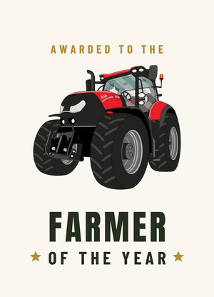 Furrow & Fields Greeting Card Farmer of the Year Case IH Optum 300 CVX | Greeting Card Quality Farmers Merch