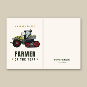 Furrow & Fields Greeting Card Farmer of the Year Claas Axion 900 | Greeting Card Quality Farmers Merch