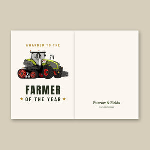 Furrow & Fields Greeting Card Farmer of the Year Claas Axion 930 | Greeting Card Quality Farmers Merch