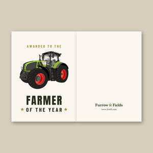 Furrow & Fields Greeting Card Farmer of the Year Claas Axion 960 | Greeting Card Quality Farmers Merch