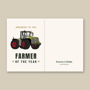 Furrow & Fields Greeting Card Farmer of the Year Claas Xerion 5000 Tractor VC | Greeting Card Quality Farmers Merch