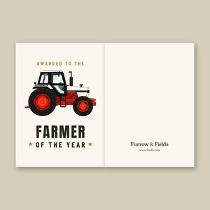 Furrow & Fields Greeting Card Farmer of the Year David Brown 1490 4WD | Greeting Card Quality Farmers Merch