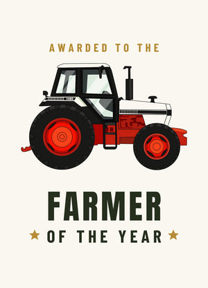 Furrow & Fields Greeting Card Farmer of the Year David Brown 1490 4WD | Greeting Card Quality Farmers Merch