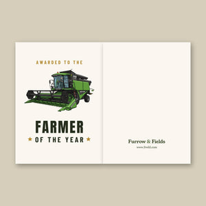 Furrow & Fields Greeting Card Farmer of the Year Deutz-Fahr 6060 HTS Combine | Greeting Card Quality Farmers Merch