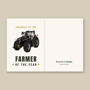 Furrow & Fields Greeting Card Farmer of the Year Deutz-Fahr 7250 TTV Warrior Edition | Greeting Card Quality Farmers Merch