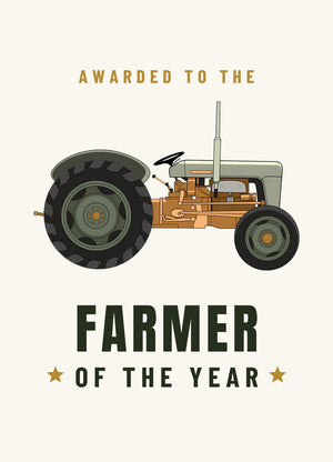Furrow & Fields Greeting Card Farmer of the Year Ferguson FE 35 (Copper Belly) | Greeting Card Quality Farmers Merch