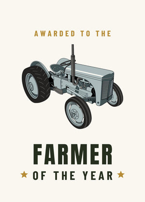 Furrow & Fields Greeting Card Farmer of the Year Ferguson TE 20 | Greeting Card Quality Farmers Merch
