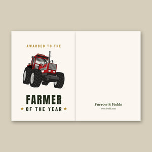 Furrow & Fields Greeting Card Farmer of the Year Fiat 1880 4WD | Greeting Card Quality Farmers Merch