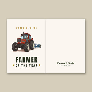 Furrow & Fields Greeting Card Farmer of the Year Fiat 1880 | Greeting Card Quality Farmers Merch