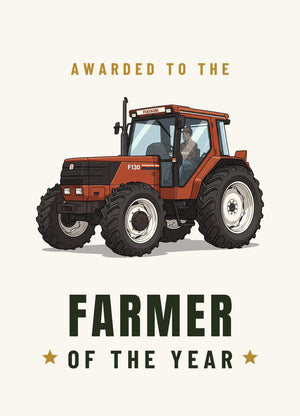 Furrow & Fields Greeting Card Farmer of the Year Fiat F130 | Greeting Card Quality Farmers Merch