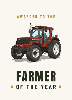 Furrow & Fields Greeting Card Farmer of the Year Fiat F140 | Greeting Card Quality Farmers Merch