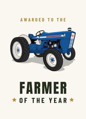 Furrow & Fields Greeting Card Farmer of the Year Ford 2000 | Greeting Card Quality Farmers Merch