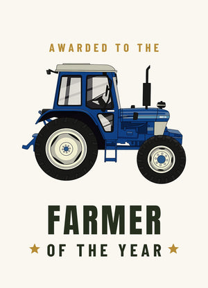 Furrow & Fields Greeting Card Farmer of the Year Ford 6610 | Greeting Card Quality Farmers Merch