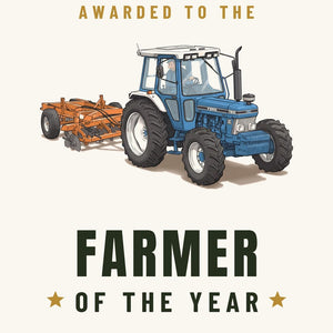 Furrow & Fields Greeting Card Farmer of the Year Ford 7810 Generation III | Greeting Card Quality Farmers Merch