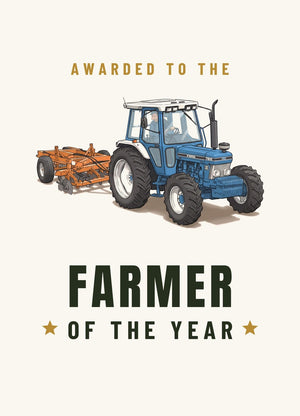 Furrow & Fields Greeting Card Farmer of the Year Ford 7810 Generation III | Greeting Card Quality Farmers Merch