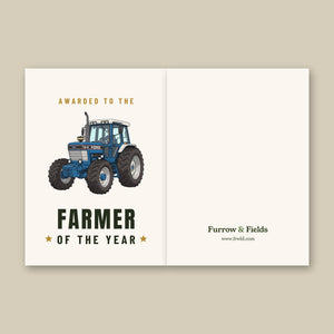 Furrow & Fields Greeting Card Farmer of the Year Ford TW 15 Cartoon | Greeting Card Quality Farmers Merch