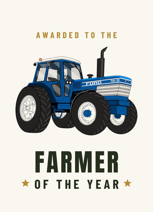 Furrow & Fields Greeting Card Farmer of the Year Ford TW 35 | Greeting Card Quality Farmers Merch