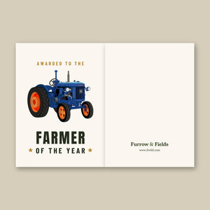 Furrow & Fields Greeting Card Farmer of the Year Fordson E27N L4 | Greeting Card Quality Farmers Merch