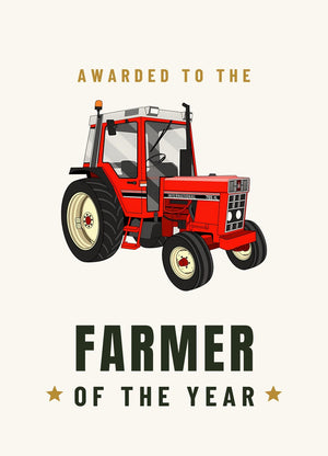 Furrow & Fields Greeting Card Farmer of the Year International 785 XL | Greeting Card Quality Farmers Merch