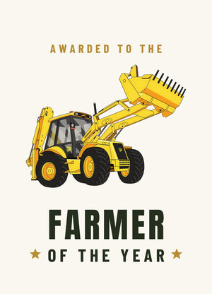 Furrow & Fields Greeting Card Farmer of the Year JCB 4CX Project 8 | Greeting Card Quality Farmers Merch