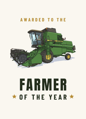 Furrow & Fields Greeting Card Farmer of the Year John Deere 1085 | Greeting Card Quality Farmers Merch