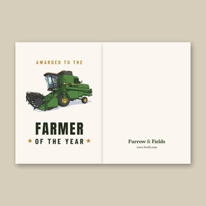 Furrow & Fields Greeting Card Farmer of the Year John Deere 1085 | Greeting Card Quality Farmers Merch