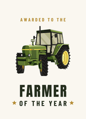 Furrow & Fields Greeting Card Farmer of the Year John Deere 3130 | Greeting Card Quality Farmers Merch