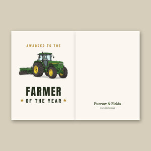 Furrow & Fields Greeting Card Farmer of the Year John Deere 4955 | Greeting Card Quality Farmers Merch