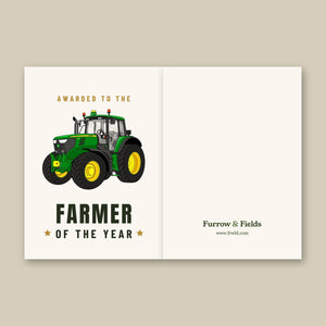 Furrow & Fields Greeting Card Farmer of the Year John Deere 6120 M | Greeting Card Quality Farmers Merch
