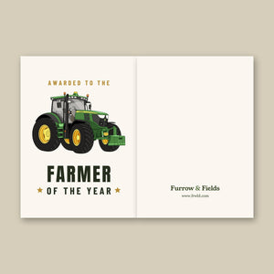 Furrow & Fields Greeting Card Farmer of the Year John Deere 6125 R | Greeting Card Quality Farmers Merch