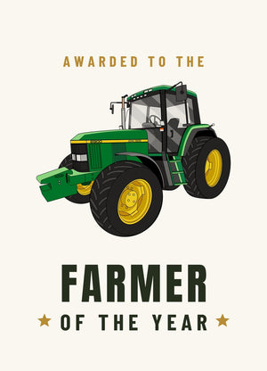 Furrow & Fields Greeting Card Farmer of the Year John Deere 6900 | Greeting Card Quality Farmers Merch