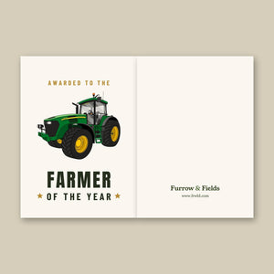Furrow & Fields Greeting Card Farmer of the Year John Deere 7820 | Greeting Card Quality Farmers Merch