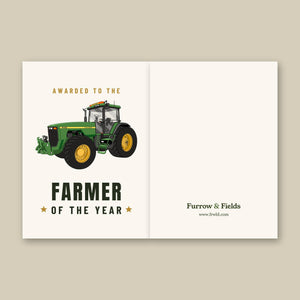 Furrow & Fields Greeting Card Farmer of the Year John Deere 8200 | Greeting Card Quality Farmers Merch