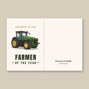 Furrow & Fields Greeting Card Farmer of the Year John Deere 8345R | Greeting Card Quality Farmers Merch