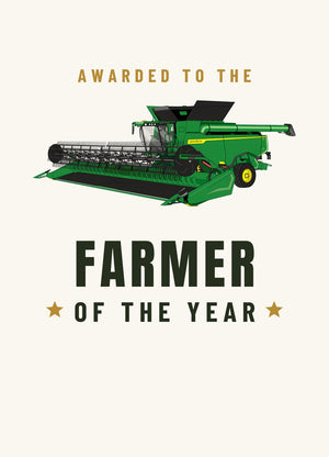 Furrow & Fields Greeting Card Farmer of the Year John Deere X9 1100 Combine | Greeting Card Quality Farmers Merch