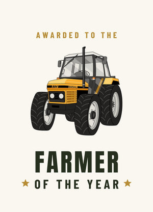 Furrow & Fields Greeting Card Farmer of the Year Marshall 804 | Greeting Card Quality Farmers Merch