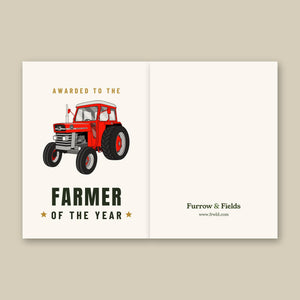 Furrow & Fields Greeting Card Farmer of the Year Massey Ferguson 165 | Greeting Card Quality Farmers Merch