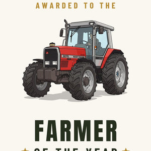 Furrow & Fields Greeting Card Farmer of the Year Massey Ferguson 3075 | Greeting Card Quality Farmers Merch