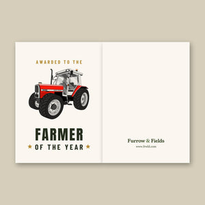 Furrow & Fields Greeting Card Farmer of the Year Massey Ferguson 3085 | Greeting Card Quality Farmers Merch