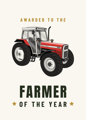 Furrow & Fields Greeting Card Farmer of the Year Massey Ferguson 399 | Greeting Card Quality Farmers Merch