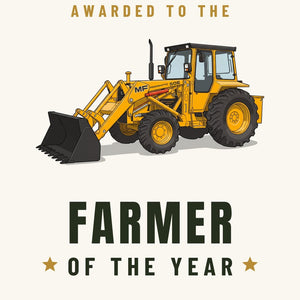 Furrow & Fields Greeting Card Farmer of the Year Massey Ferguson 50E | Greeting Card Quality Farmers Merch