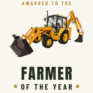 Furrow & Fields Greeting Card Farmer of the Year Massey Ferguson 50HX | Greeting Card Quality Farmers Merch