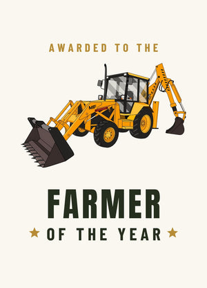 Furrow & Fields Greeting Card Farmer of the Year Massey Ferguson 50HX | Greeting Card Quality Farmers Merch