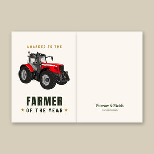 Furrow & Fields Greeting Card Farmer of the Year Massey Ferguson 6480 | Greeting Card Quality Farmers Merch