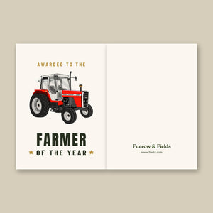 Furrow & Fields Greeting Card Farmer of the Year Massey Ferguson 698T | Greeting Card Quality Farmers Merch